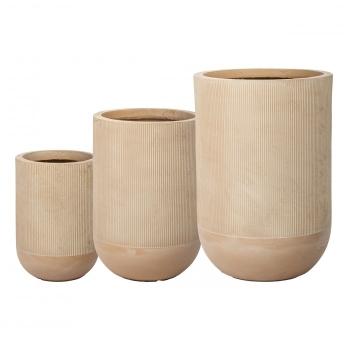 Marron flower pot Set